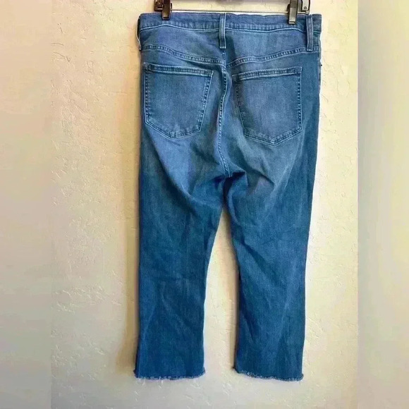 J.crew high rise button fly crop flare jeans.Sz 31 business casual preppy - Picture 3 of 6